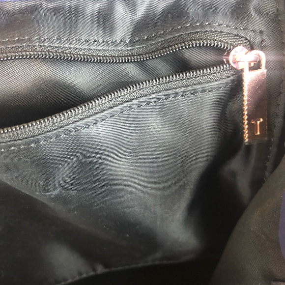 Ted Baker Nylon Drawstring Navy Backpack
